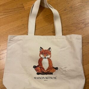 Maison Kitsune Lotus Fox Tote — GENTLY USED